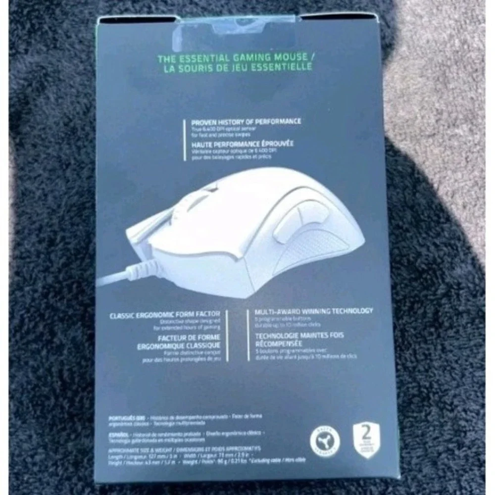 Razer DeathAdder Essential Wired Gaming‎ Mouse White